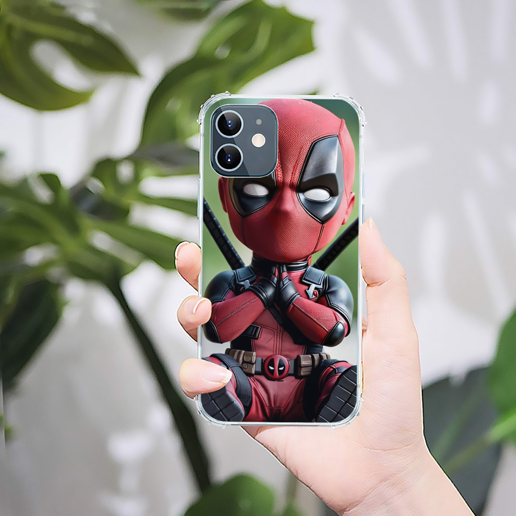 （画像用） Deadpool デッドプール 【iPhone 12シリーズ対応】透明スマホケース（クリアソフトケース）